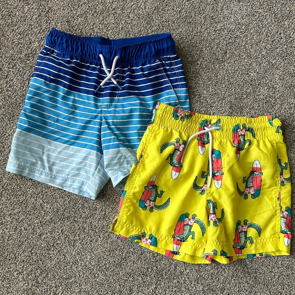 Boys Old Navy swim trunks bundle set